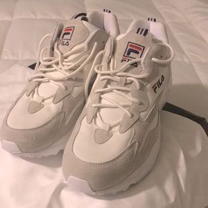 FILA Ray Tracer Lab Premium White/Snow Unisex Tennis Shoe Sneakers